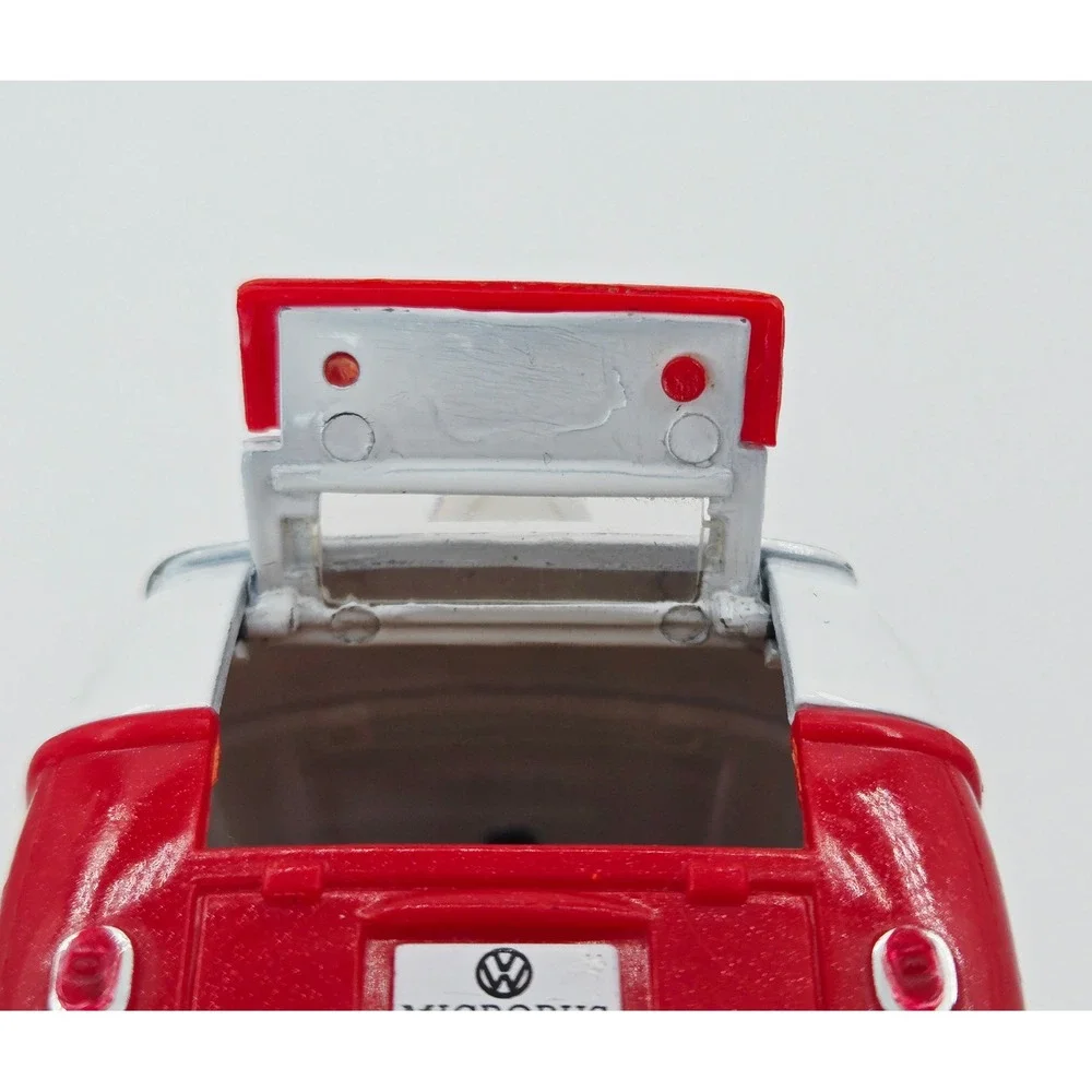KINSMART 1:32 Volkswagen Microbus Diecast Love Peace Hippie Van with Surfboard